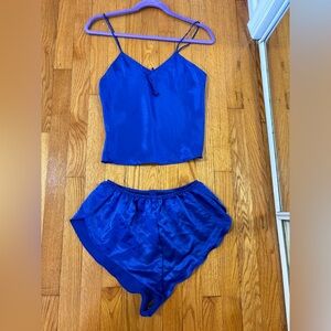 Vintage Val Mode Lingerie blue set